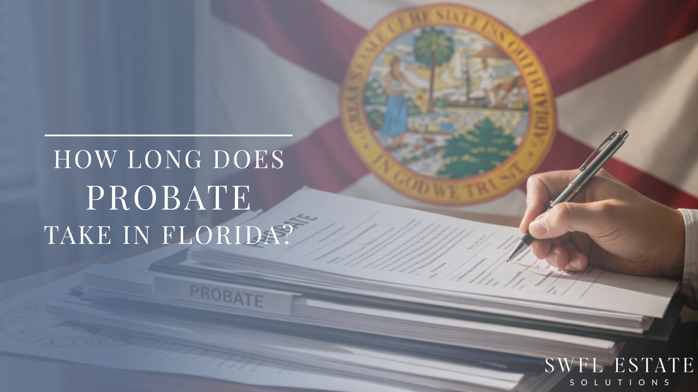 Calendar showing probate timeline for inherited property in Florida