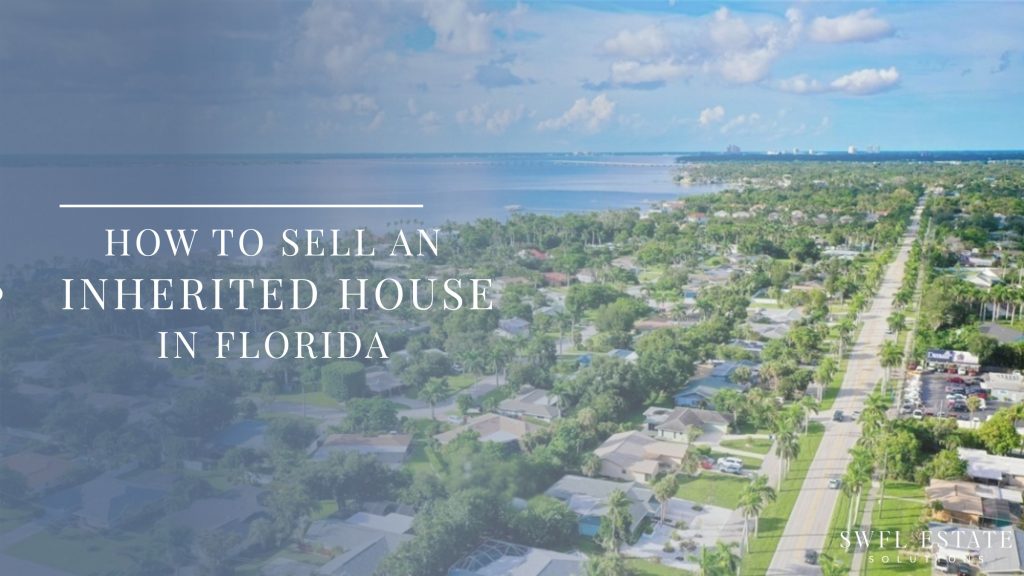 aerial view of florida waterfront homes in a canal neighborhood representing inherited property real estate in Florida